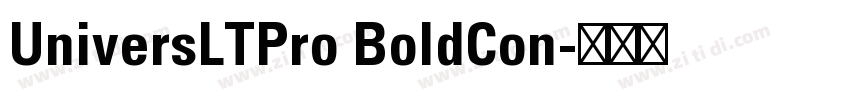 UniversLTPro BoldCon字体转换